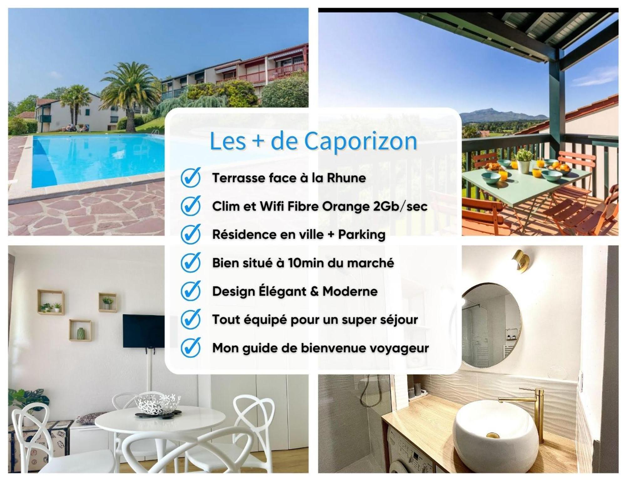 Appartamento Caporizon-Baillenia-T1 Vue Montagne - Piscine St Jean De Luz Saint-Jean-de-Luz Esterno foto